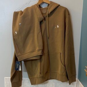 Polo by Ralph Lauren Khaki sweatsuit Men size XL NEW